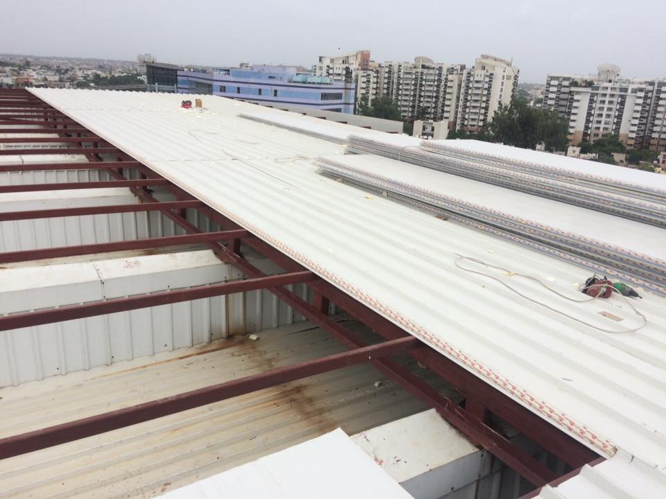Ongoing project of puf panel & metal structure at MGF Metropolis Mall, Gurgaon
